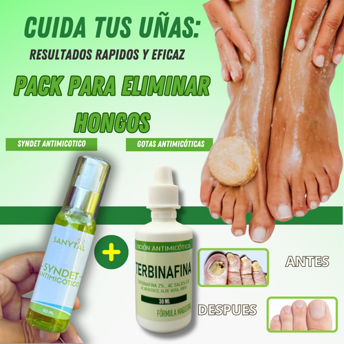 PACK ANTIMICOTICO (GOTAS DE TERBINAFINA + SYNDET ANTIMICOTICO) - L0205