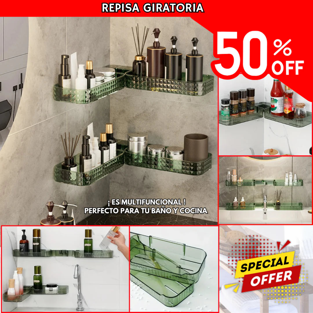 NUEVA REPISA GIRATORIA COLOR VERDE - LLEVALO AL 50%
