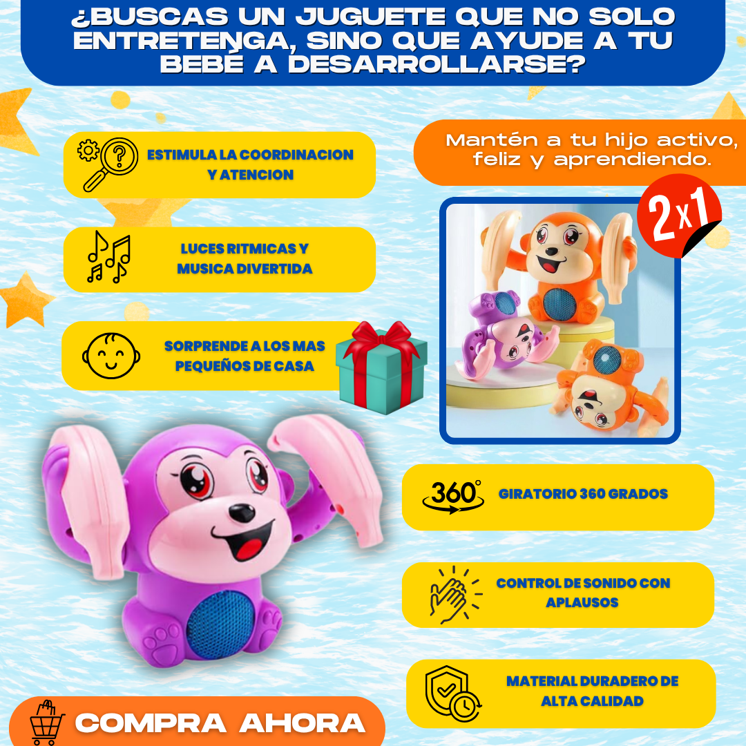 MONO RITMICO GIRATORIO (JUGUETE PARA NIÑOS) - L0236