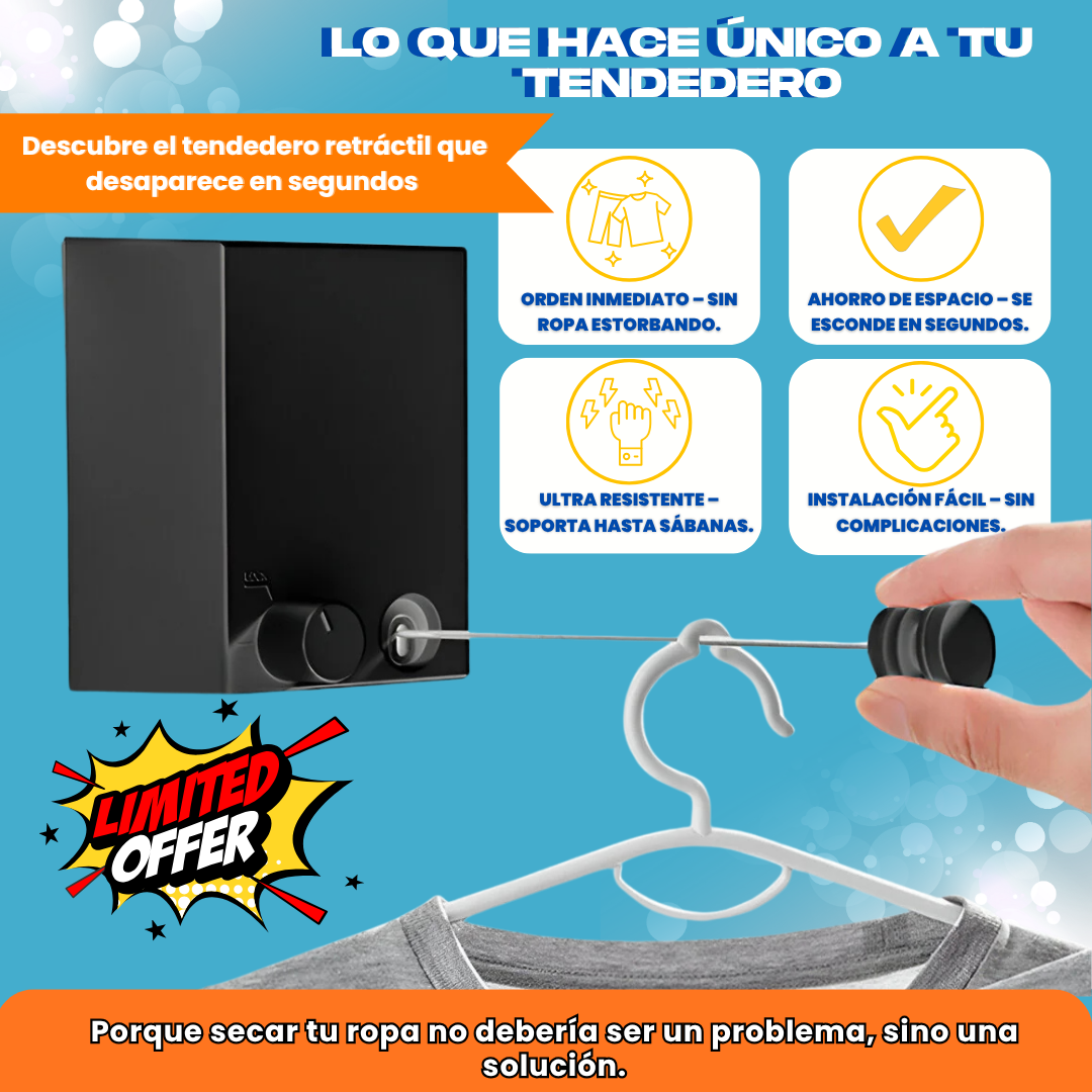 TENDEDERO RETRACTIL DE 4 METROS - L0210