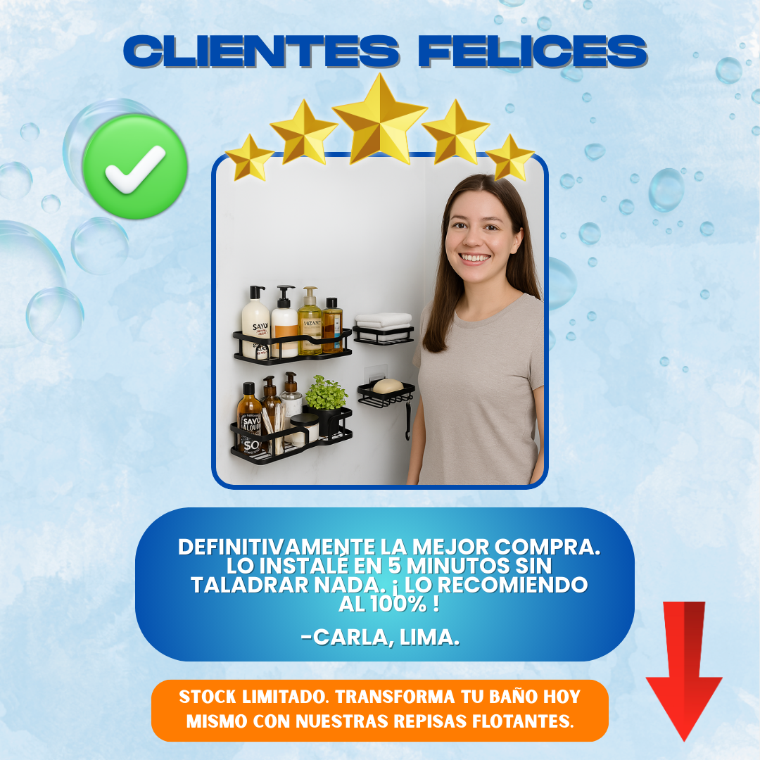 REPISAS ORGANIZADORAS DE BAÑO 5 EN 1