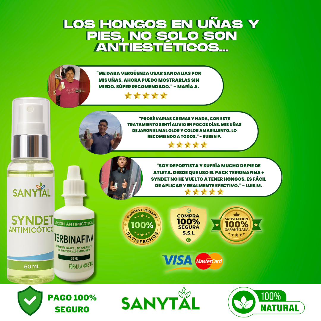 PACK ANTIMICOTICO (GOTAS DE TERBINAFINA 8%+ SYNDET ANTIMICOTICO) - L0217