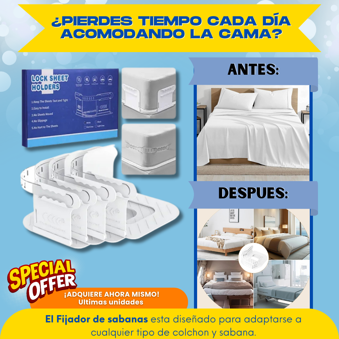 FIJADOR DE SABANAS + REGALO NAVIDEÑO - L0233