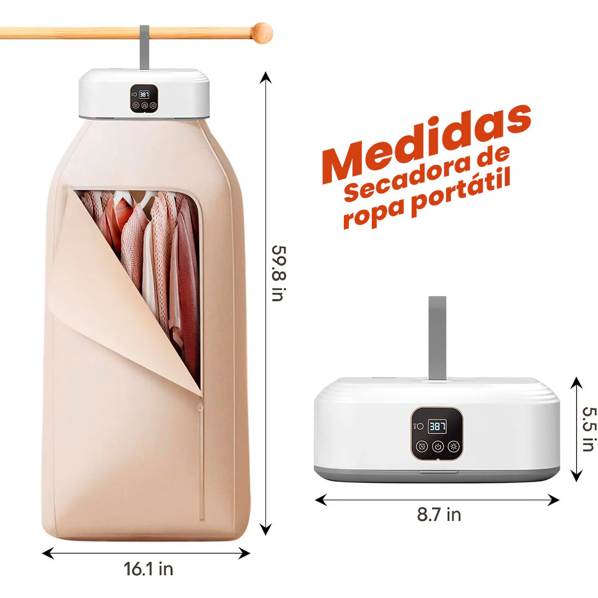 SECADORA DE ROPA PORTATIL - L0227