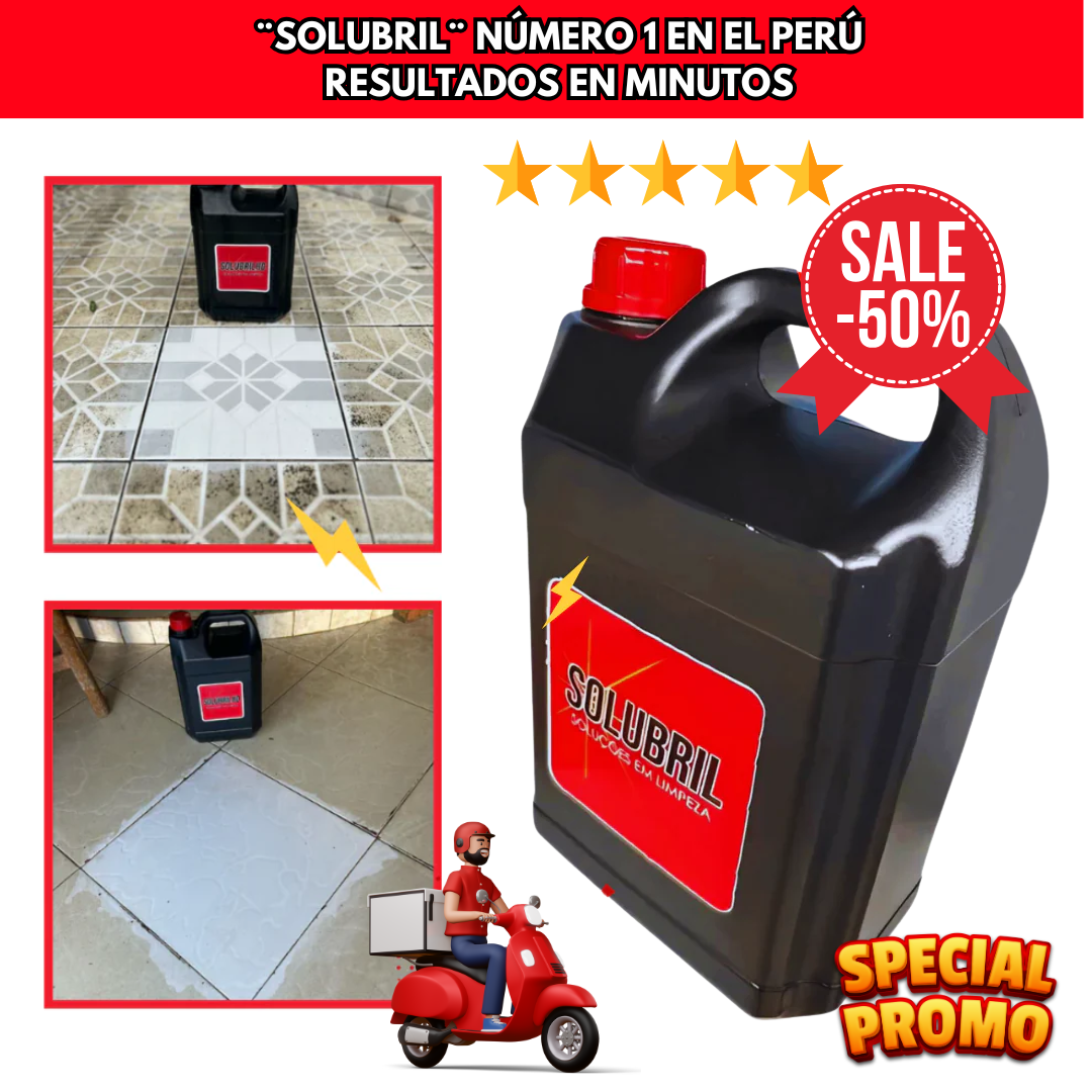 SOLUBRIL SOLUCION EN LIMPIEZA(1 LITRO) - 50% DSCTO.