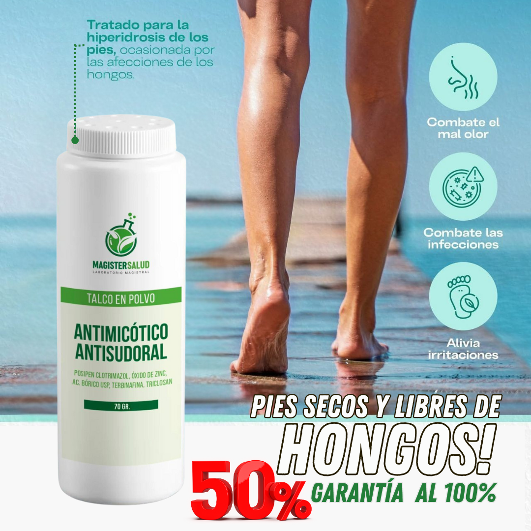TALCO ANTIMICÓTICO PARA PREVENIR HONGOS 50% DSCTO. UPSEEL