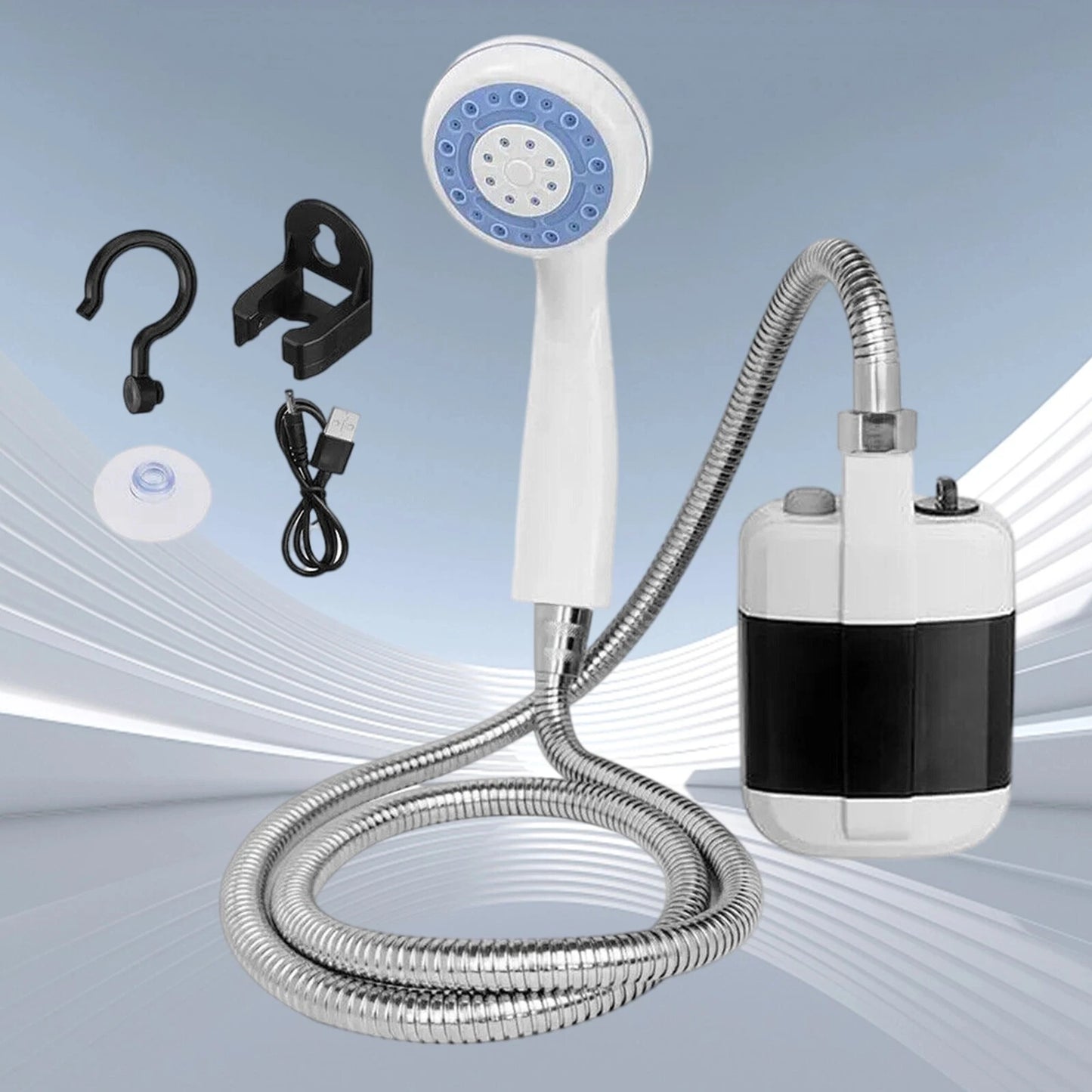 DUCHA PORTATIL CON BOMBA INALAMBRICA - L0228