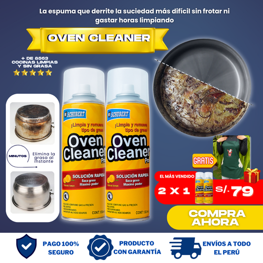 (2X1) OVEN CLEANER - ESPUMA QUITA GRASA + REGALO NAVIDEÑO- O01