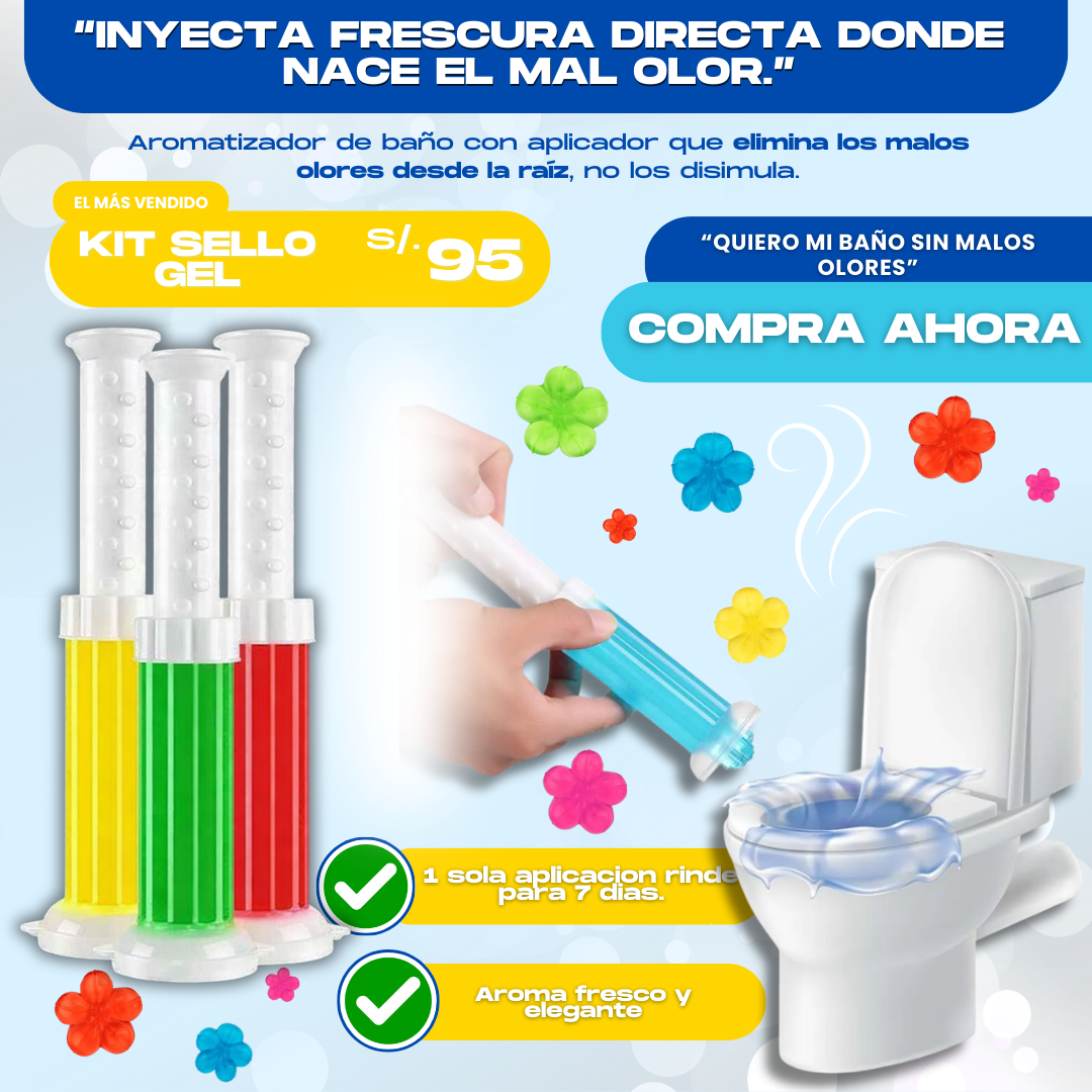 KIT SELLO GEL AROMATIZANTE (3 UNIDADES) - L0284