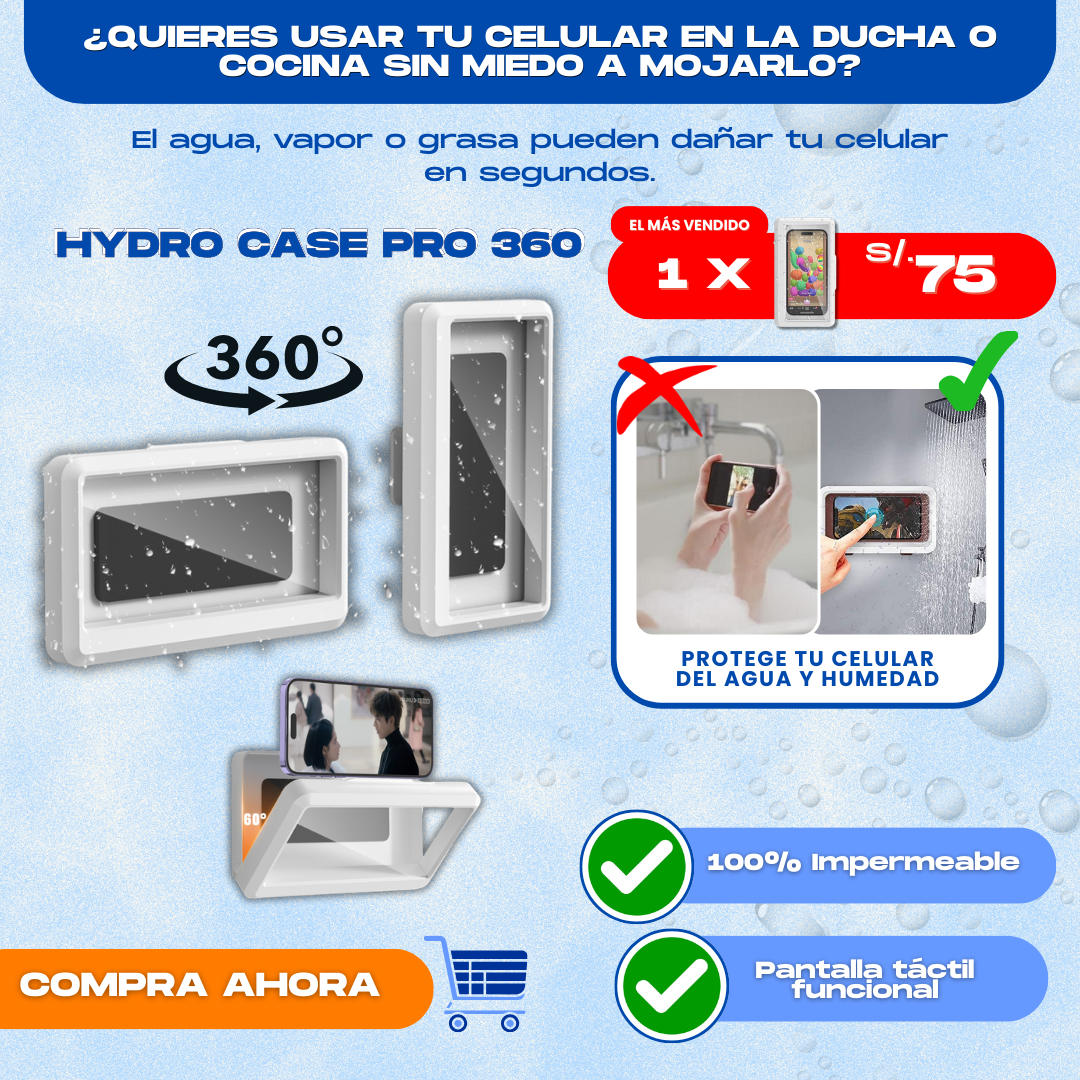 HYDROCASE PRO 360 (PROTECTOR DE CELULAR IMPERMEABLE) - L0294
