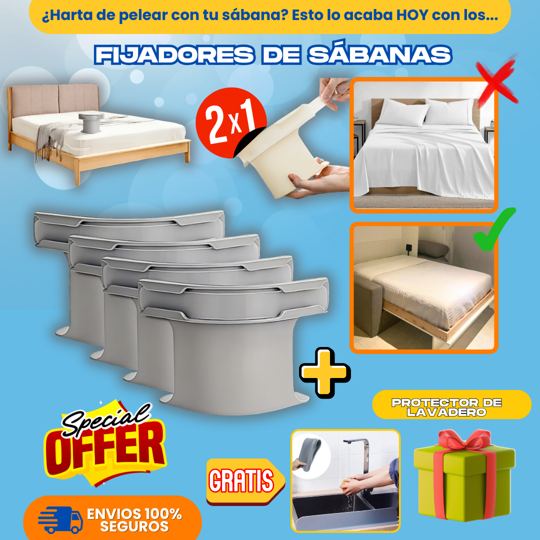 FIJADOR DE SABANAS (2X1) + REGALO - L0260