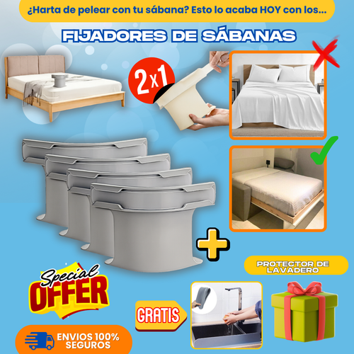 FIJADOR DE SABANAS (2X1) + REGALO - L0260