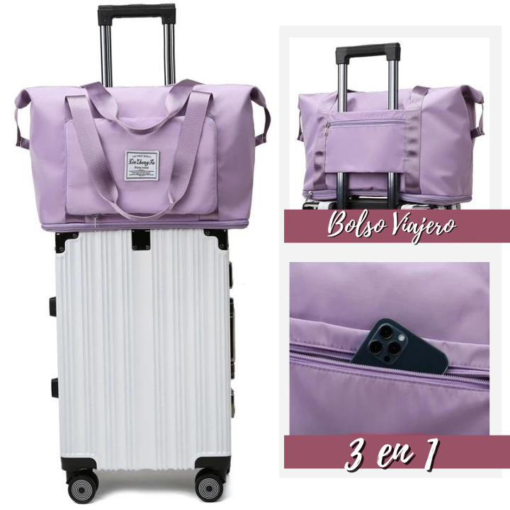 Bolso Plegable, Expandible y Impermeable (3 en 1)