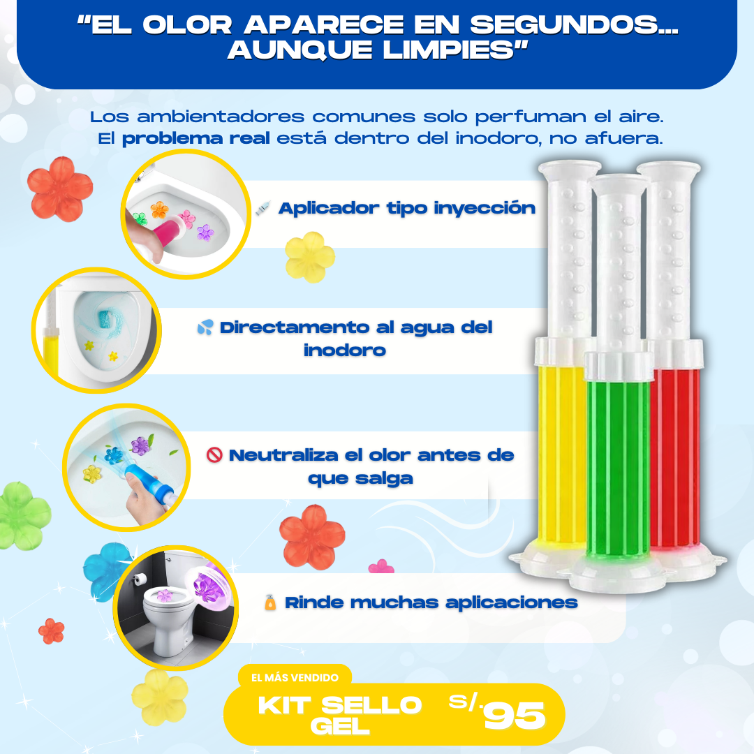 KIT SELLO GEL AROMATIZANTE (3 UNIDADES) - L0284