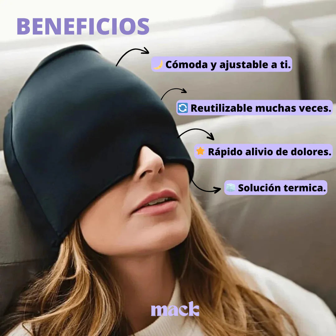 GORRO GEL PARA EL DOLOR DE CABEZA Y LA MIGRAÑA