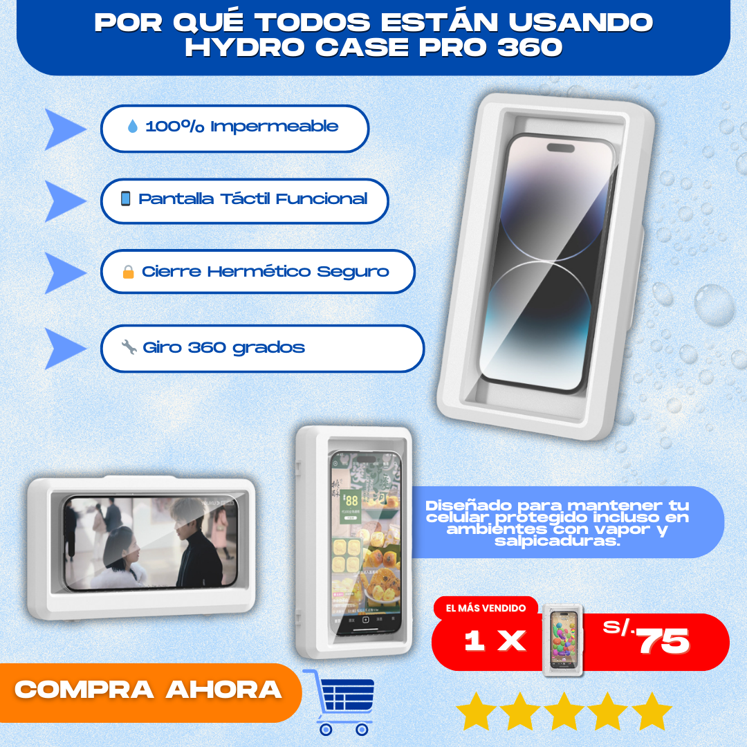 HYDROCASE PRO 360 (PROTECTOR DE CELULAR IMPERMEABLE) - L0294