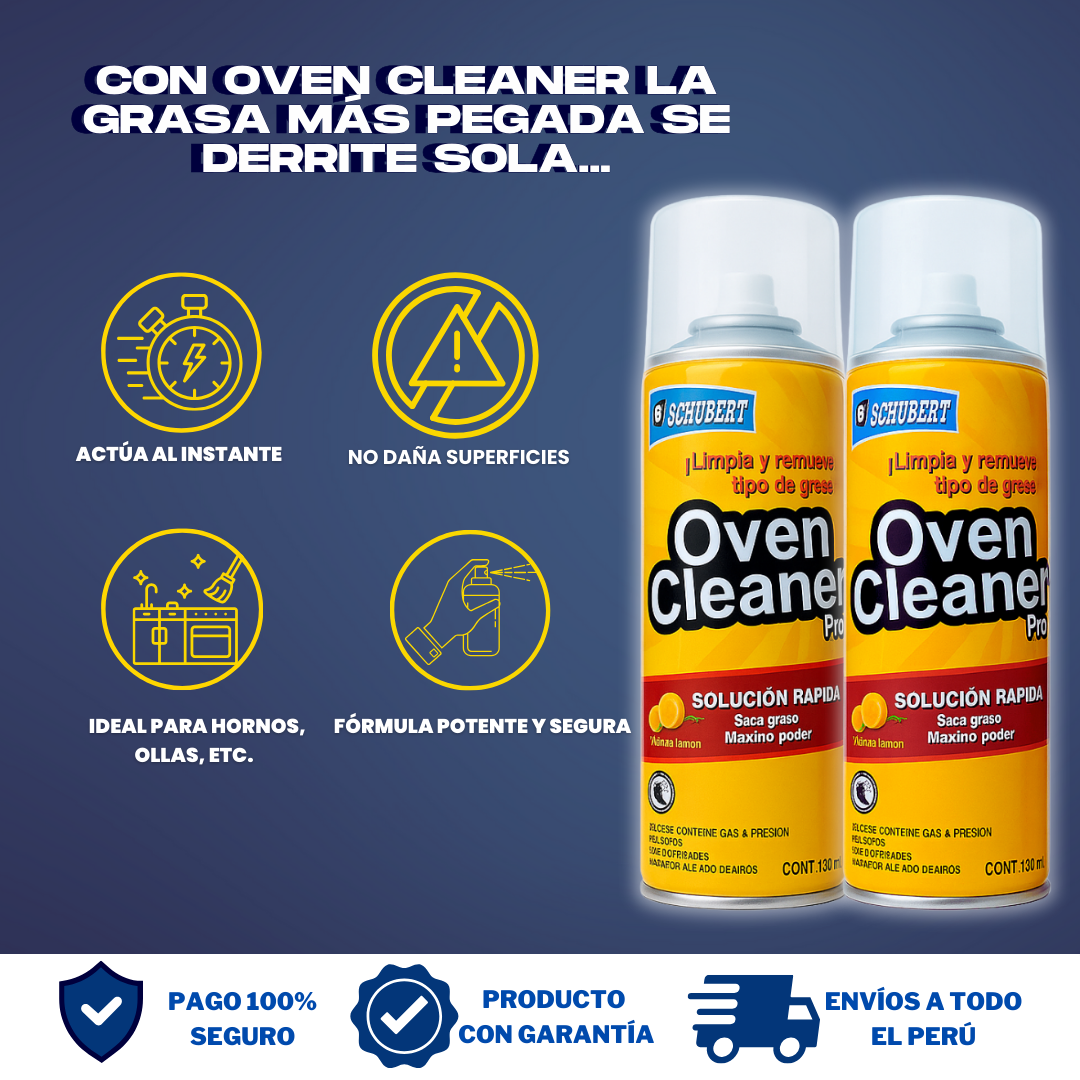 (2X1) OVEN CLEANER - ESPUMA QUITA GRASA