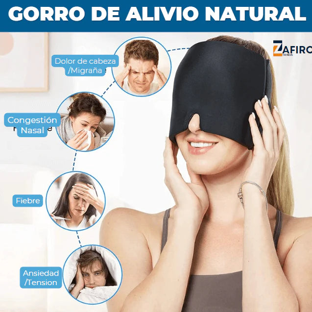 GORRO GEL PARA EL DOLOR DE CABEZA Y LA MIGRAÑA