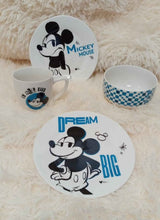 JUEGO DE PLATOS Y TAZAS DE MICKEY MOUSE ( 4 PIEZAS )- L0175