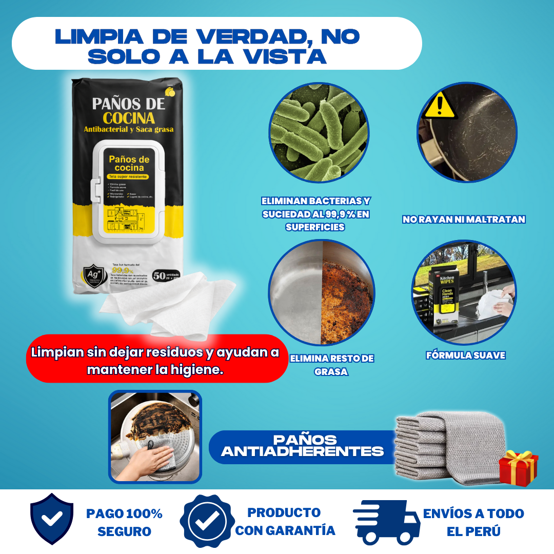 PACK ANTIGRASA TOTAL 360° (2 OVEN CLEANER + PAÑOS ANTIBACTERIAL + REGALO) - L0285