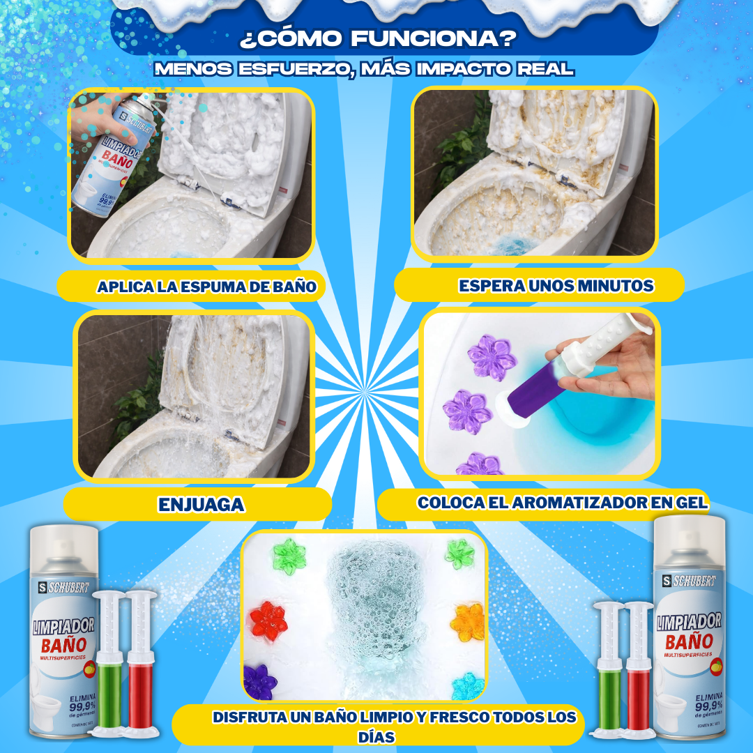 PACK BAÑO FRESCO ( ESPUMA DE BAÑO + 2 SELLOS DE GEL) -  L0278