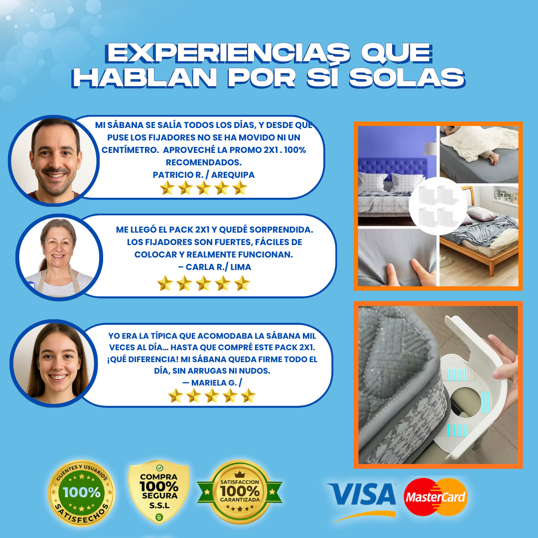 FIJADOR DE SABANAS (2X1) + REGALO - L0260