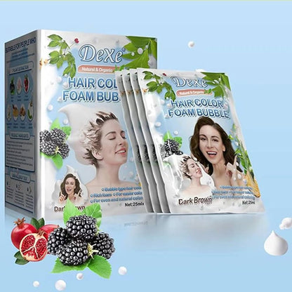 SHAMPOO DEXE CASTAÑO + GRATIS LÁPIZ CUBRE CANAS DOBLE COLOR