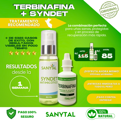 PACK ANTIMICOTICO (GOTAS DE TERBINAFINA + SYNDET ANTIMICOTICO)
