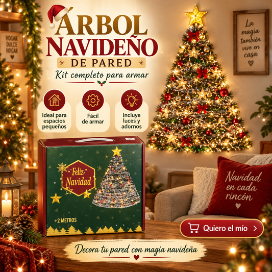 KIT DE ÁRBOL NAVIDEÑO DE PARED - KA2