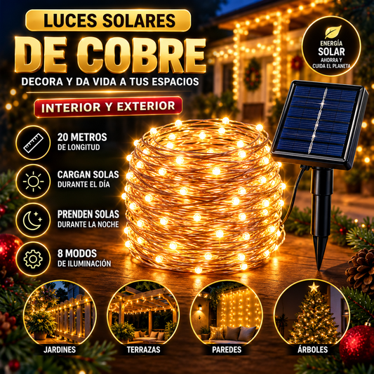 LUCES SOLARES DE COBRE - LC2