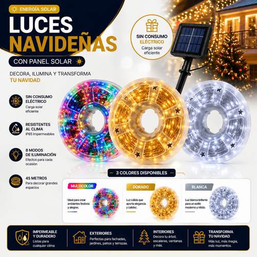 LUCES SOLARES NAVIDEÑAS - LN- 2