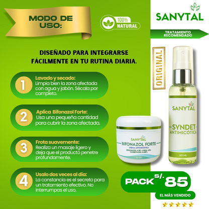 BIFONAZOL FORTE + REGALO JABÓN ANTIMICOTICO SYNDET - B02