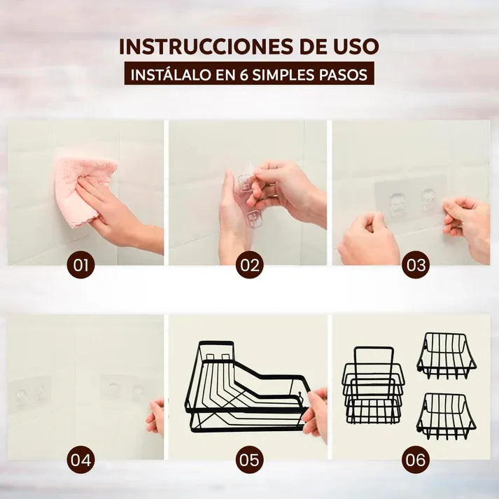 REPISAS ORGANIZADORAS DE BAÑO 5 EN 1 - L0222