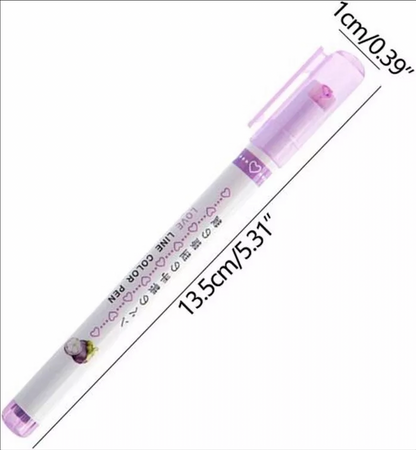 LAPICEROS CON RODILLO MULTICOLOR x 2 pack de 6 unidades