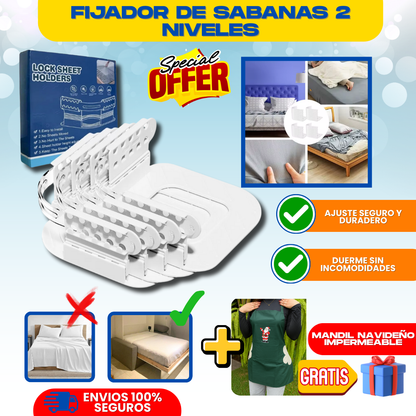 FIJADOR DE SABANAS + REGALO NAVIDEÑO - L0233