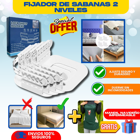 FIJADOR DE SABANAS + REGALO NAVIDEÑO - L0233