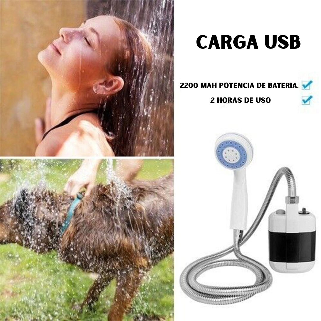 DUCHA PORTATIL CON BOMBA INALAMBRICA - L0228