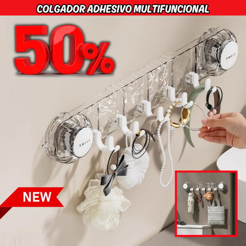 PERCHERO ADHESIVO MULTIFUNCIONAL - 50% DSCTO
