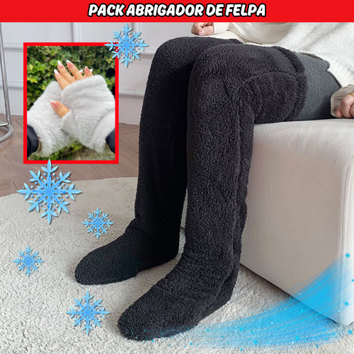 PACK INVIERNO ( 1 PAR DE MEDIAS HASTA LA RODILLA + 1 PAR DE GUANTES POLAR ) - L0195