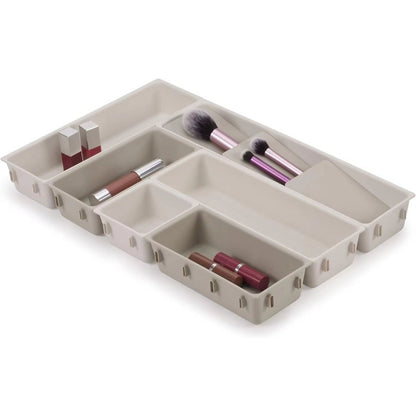 ORGANIZADOR DE MAQUILLAJE  + GRATIS UN LÁPIZ CUBRE CANAS DOBLE CASTAÑO Y NEGRO💄