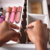 ORGANIZADOR DE MAQUILLAJE  + GRATIS UN LÁPIZ CUBRE CANAS DOBLE CASTAÑO Y NEGRO💄