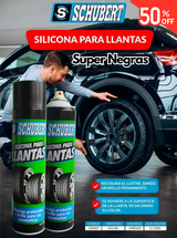 ESPUMA DE SILICONA PARA LLANTAS SUPER NEGRAS