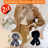 BUFANDA CRUZADA DE FELPA (2x1)