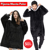 PIJAMA MANTA POLAR COLOR NEGRO