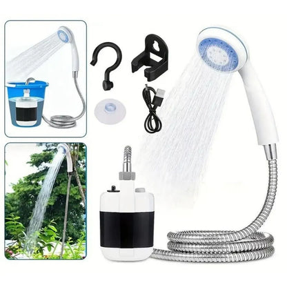 DUCHA PORTATIL CON BOMBA INALAMBRICA - L0228